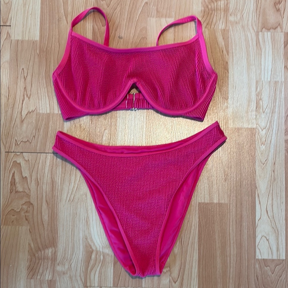 Abercrombie and fitch Vibrant Pink Bikini Set